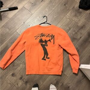 Stussy Orange Crewneck